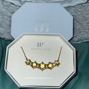 BOMB party necklace NK72135 The Sara Necklace
Main Stone: Lemon Cubic Zirconia